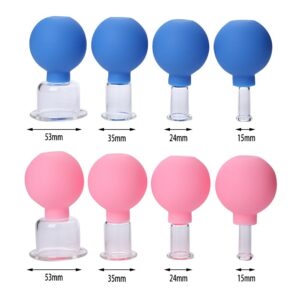 Glass cupping set sizes