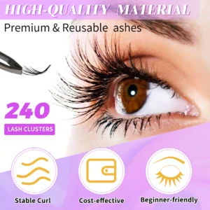 Aliver Wispy Natural Eye Lash Clusters