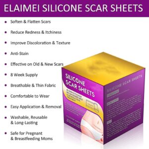 Elaimei Silicone Scar Sheet 4cm x 1.5cm Box