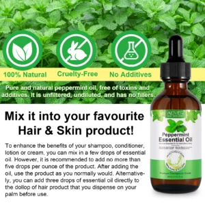 Aliver Peppermint Essential Oil Cruetly free