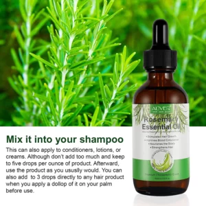Aliver Rosemary Oil for Hair Growth Mix method