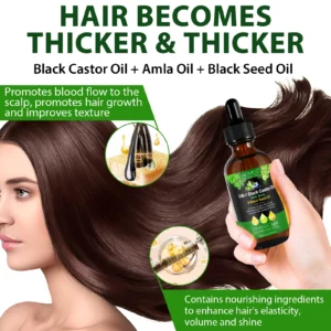 Aliver 3-IN-1 Black Castor Oil With Amla hair