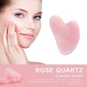 Natural Pink Guasha Rose Quartz Stone 1