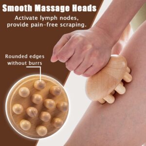 Wooden Mushroom Shape Massager 2