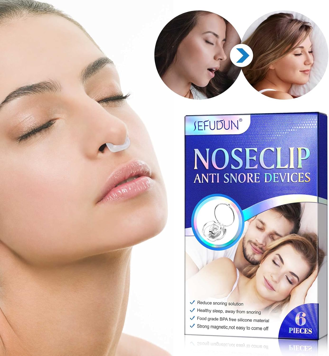 Sefudun Noseclip Anti Snore Devices info 2