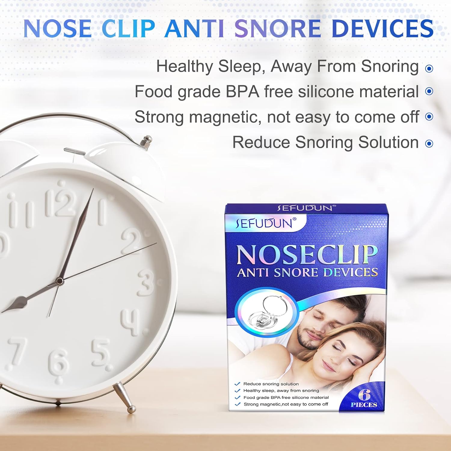 Sefudun Noseclip Anti Snore Devices info