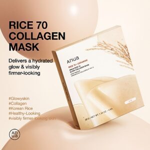 Anua Rice 70 Glow Collagen Mask (4ea) 2