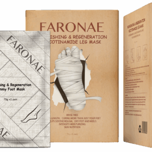 Faronae Nourishing Nicotinamide Leg Mask box