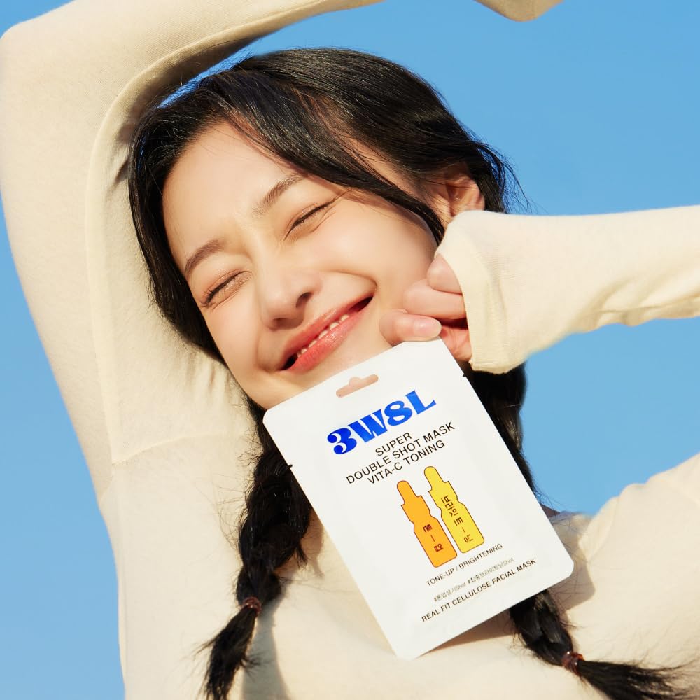 3W8L Super Double Shot Mask Vita‑C Toning 6