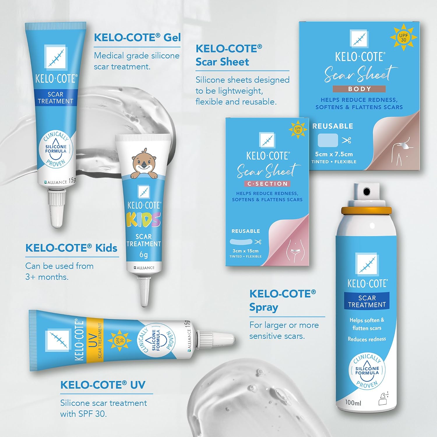 Kelo-Cote Gel info various