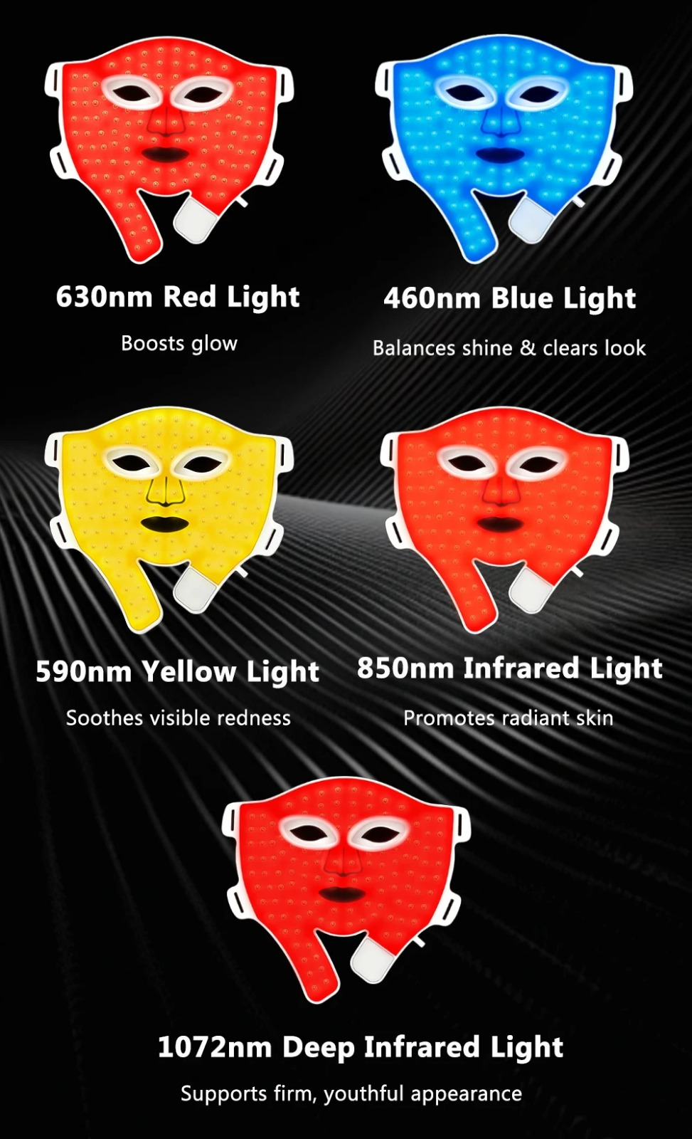 Red Light Therapy Mask 1072nm info2