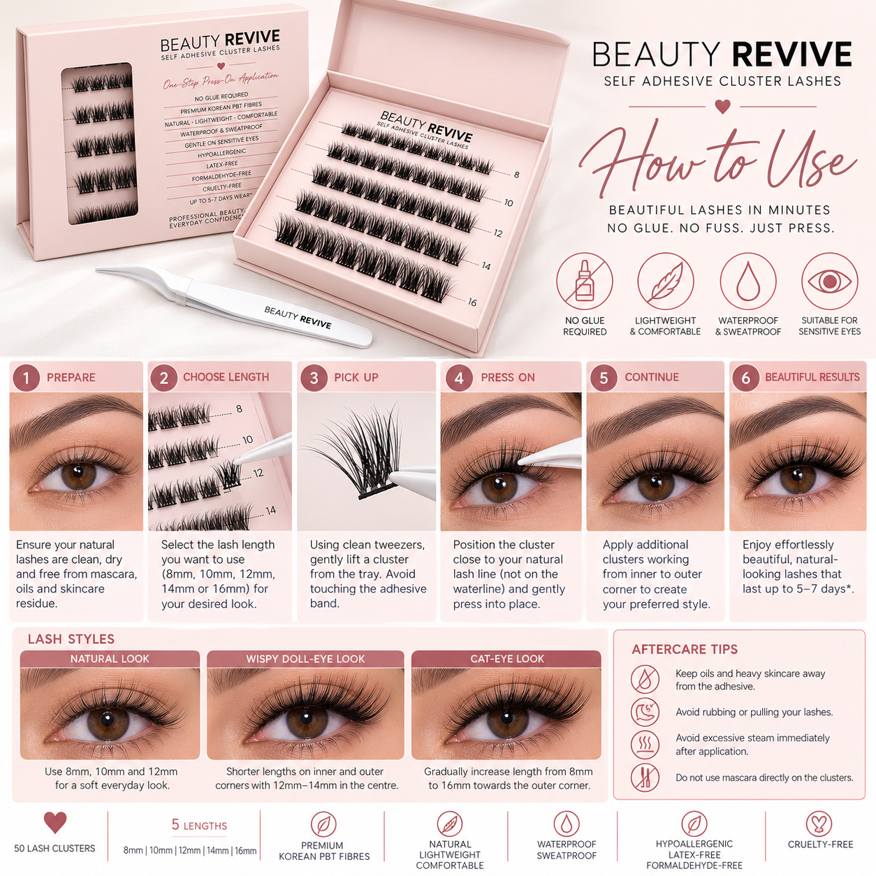 Beauty Revive Lash Application Guide